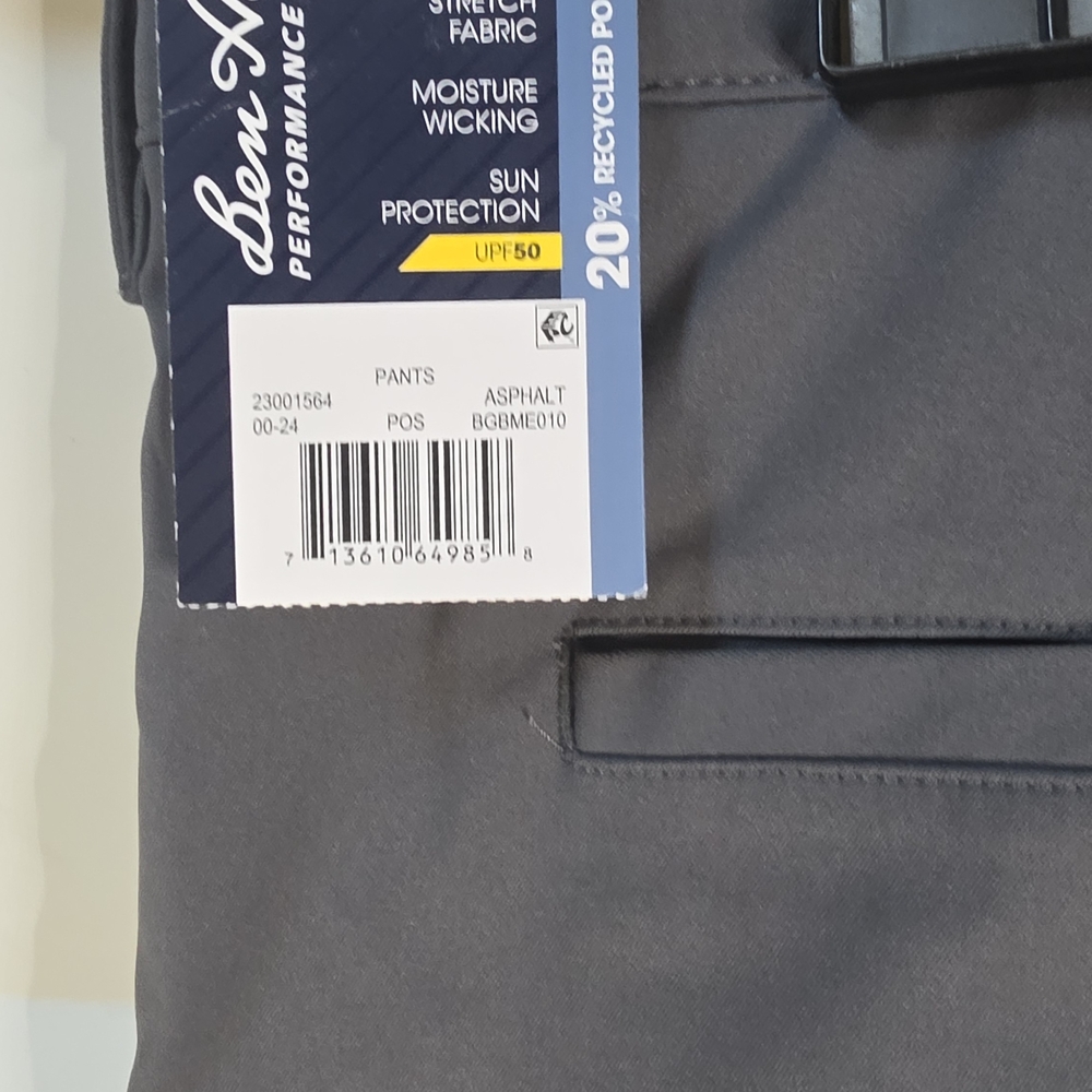 Ben Hogan Men's Asphalt Gray Golf  Pants Mens 36x32